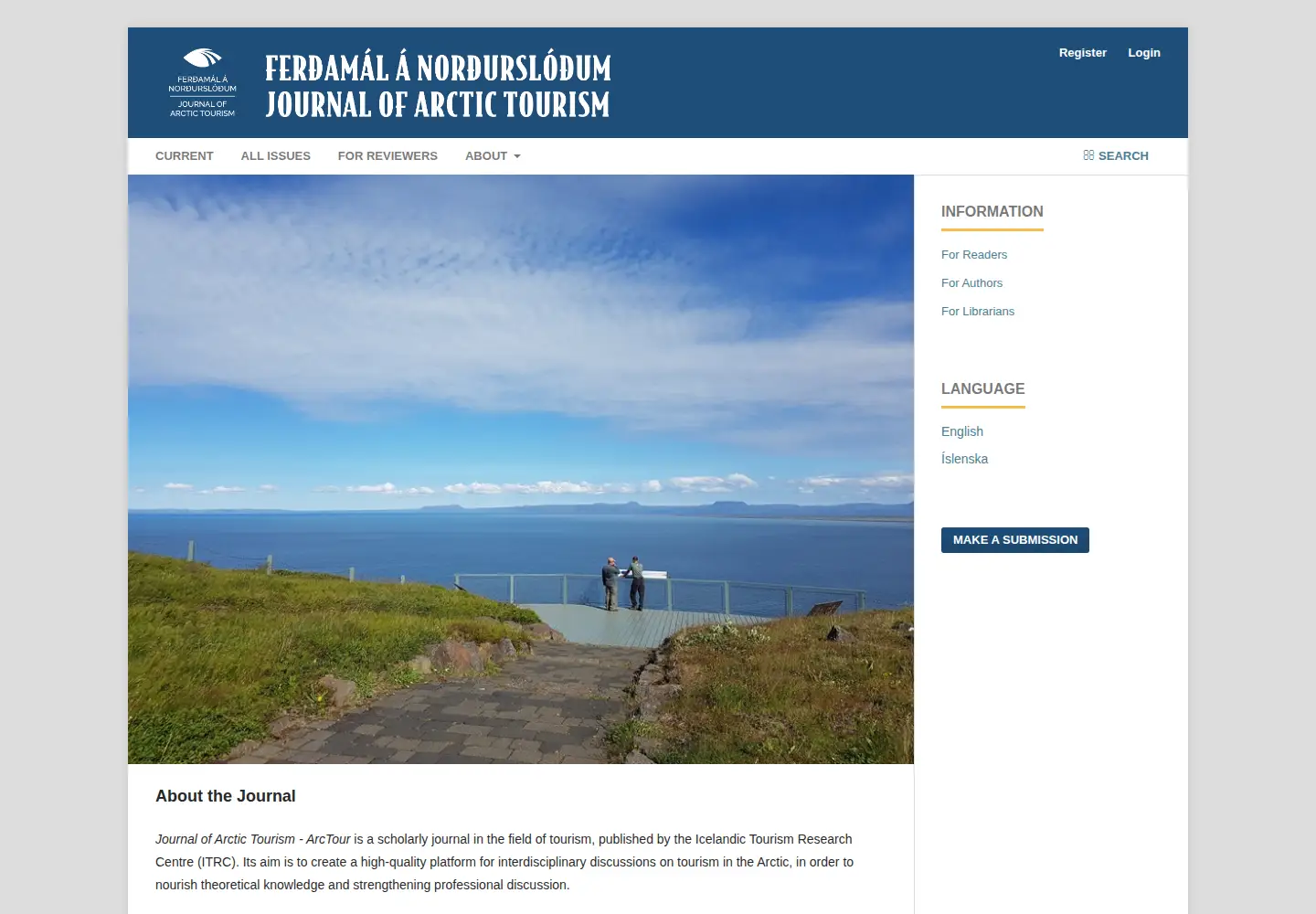 Screenshot of arctictourism.is