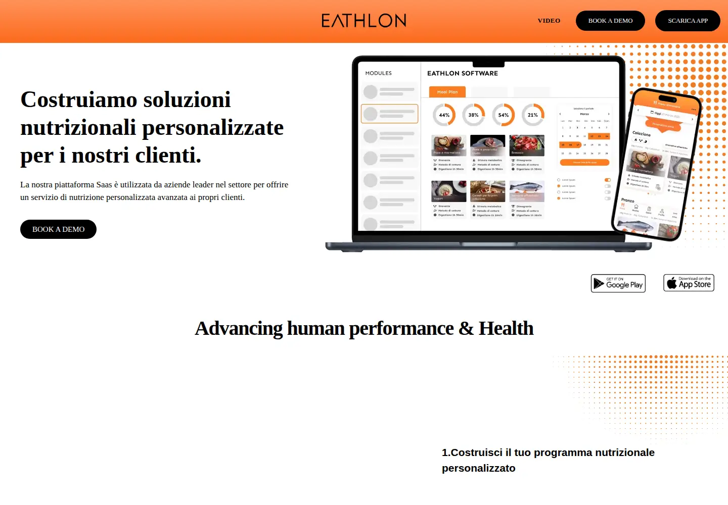 Captured homepage of eathlon.it in the current scan