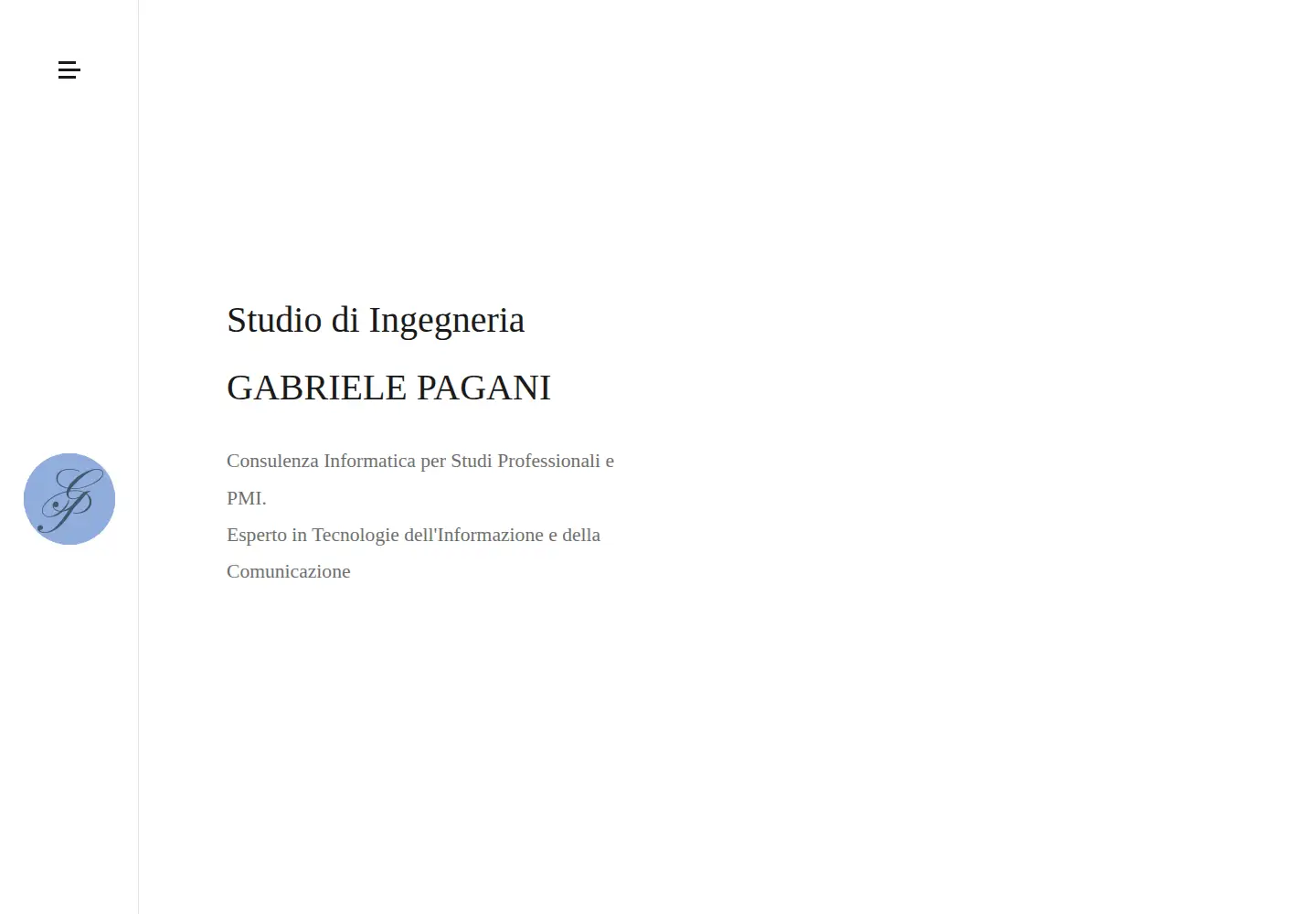 Screenshot of gabrielepagani.it