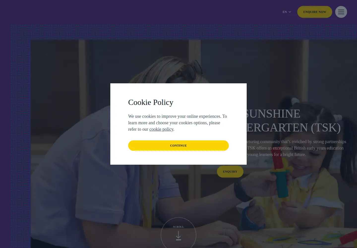 Screenshot of tsk.edu.kw