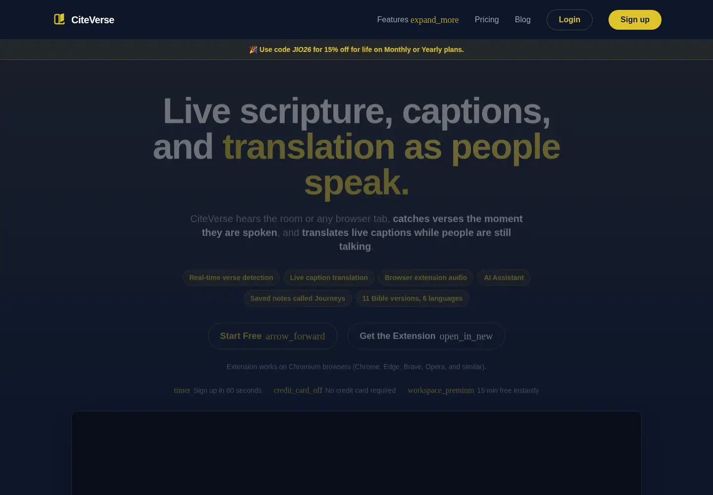 Screenshot of citeverse.live