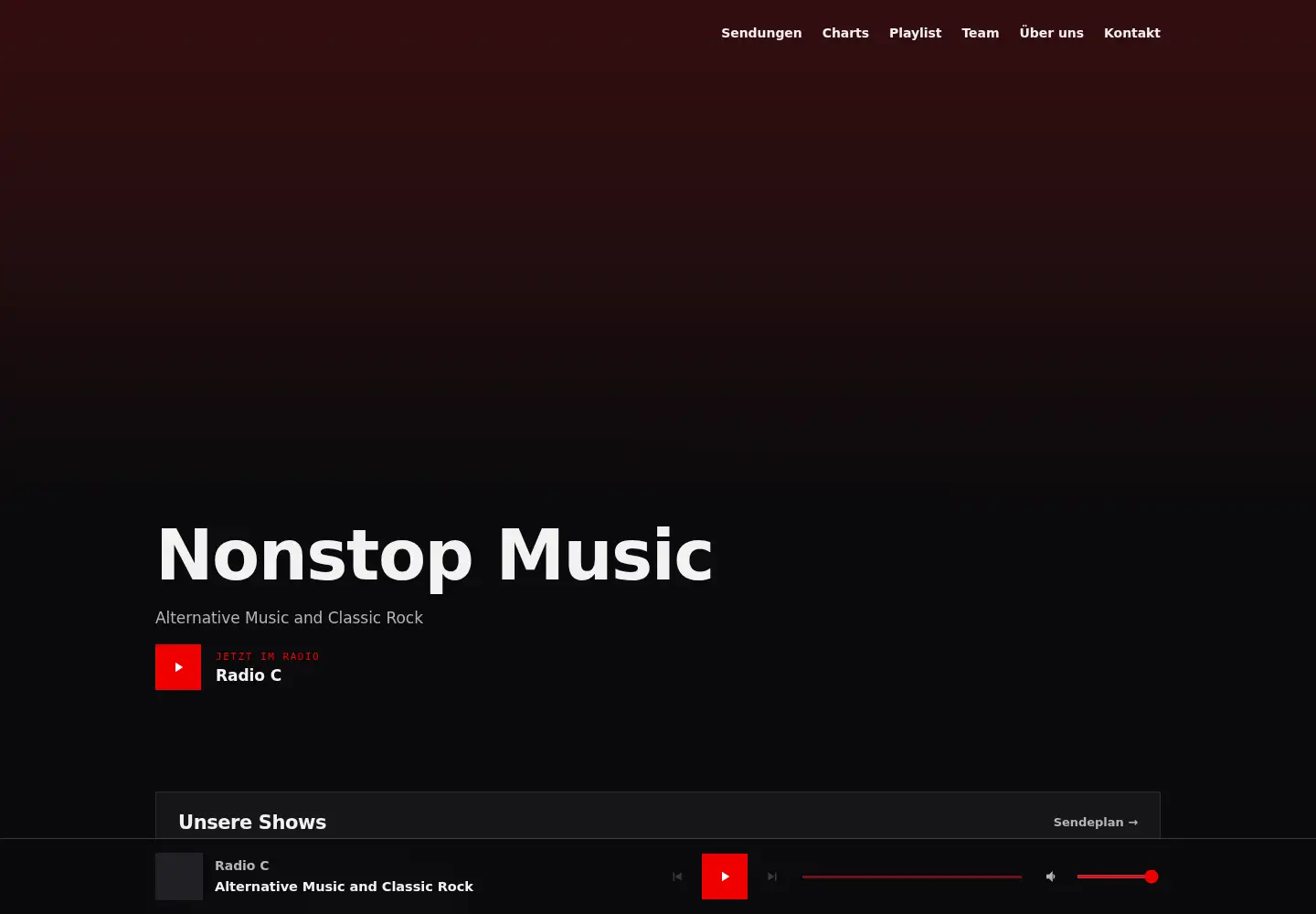 Screenshot of radioc.lu