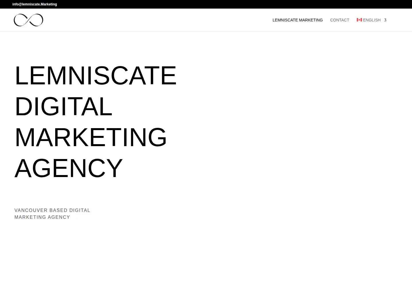 Screenshot of lemniscate.marketing