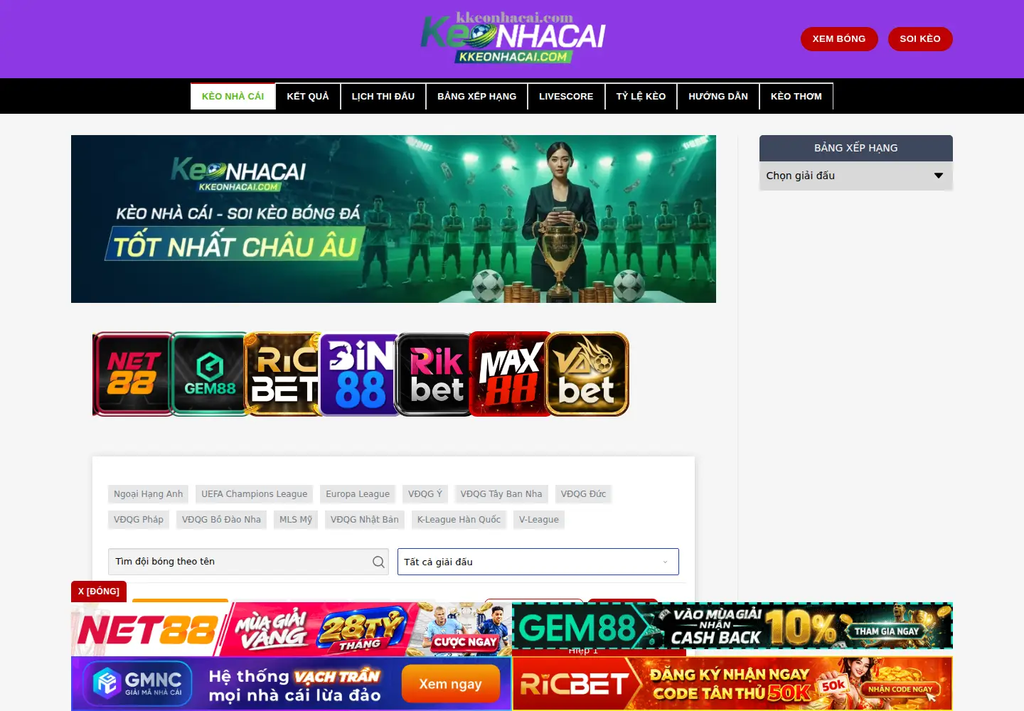Screenshot of keonhacai.miami