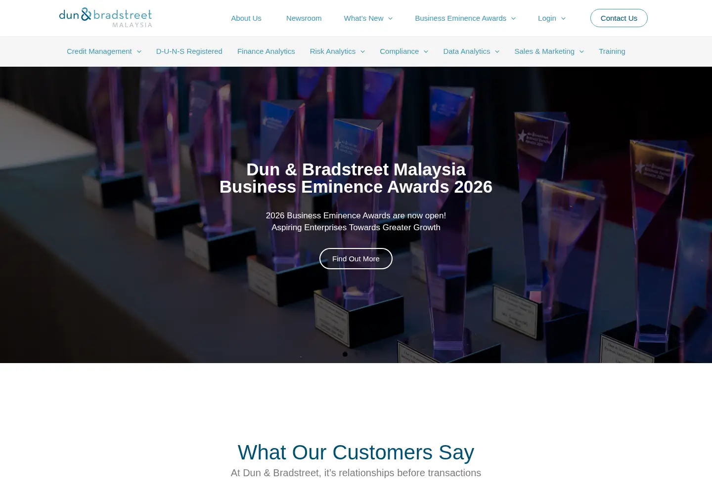 Screenshot of dnb.com.my