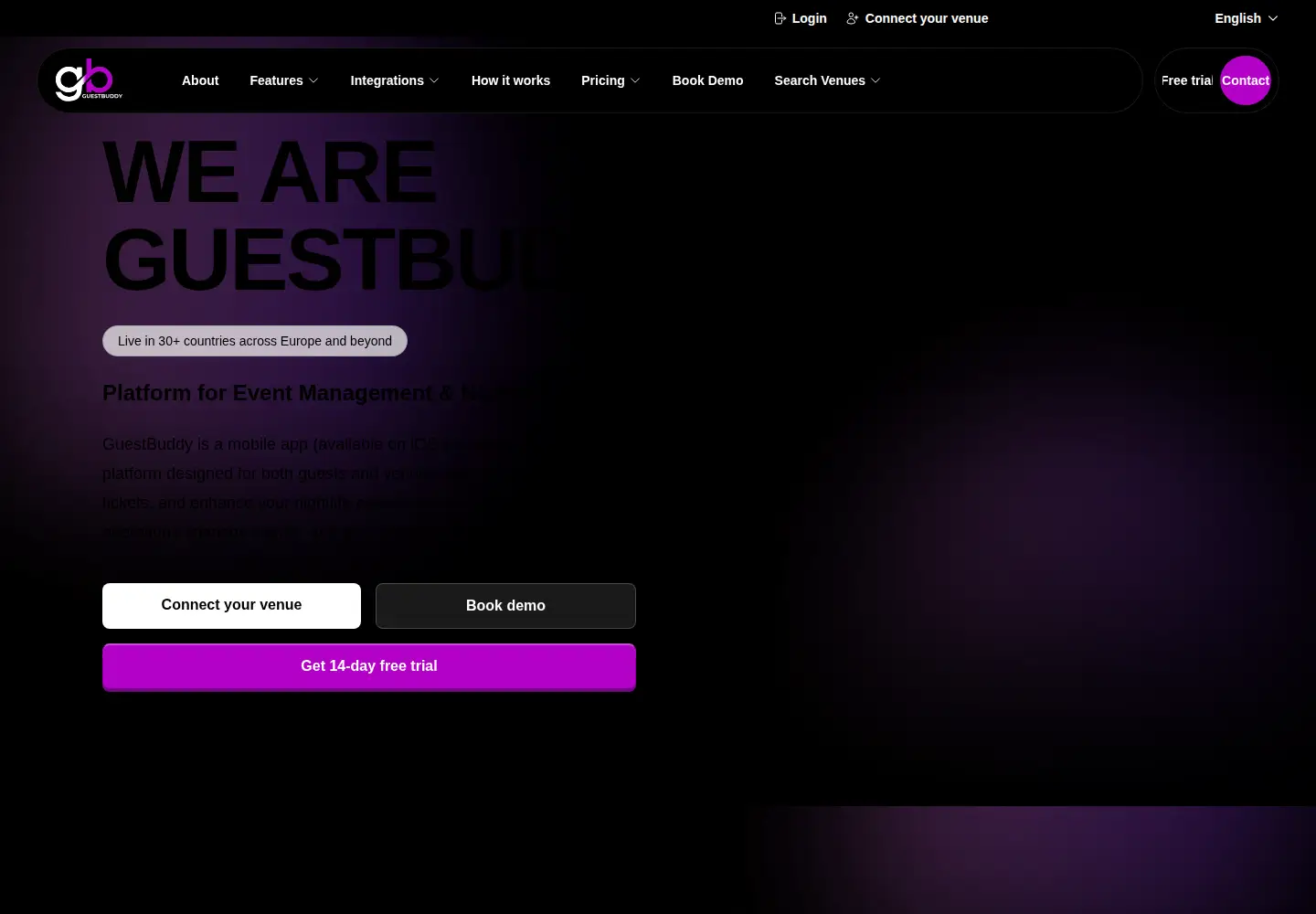 Captured homepage of guestbuddy.net in the current scan