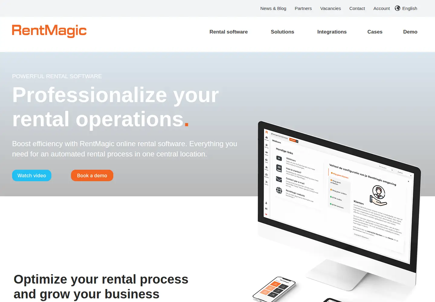 Screenshot of rentmagic.net