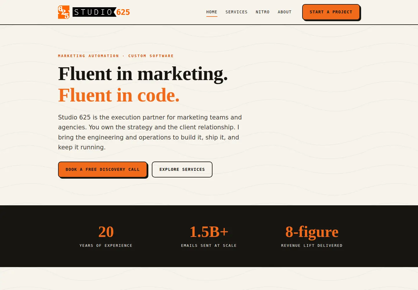 Screenshot of studio625.net