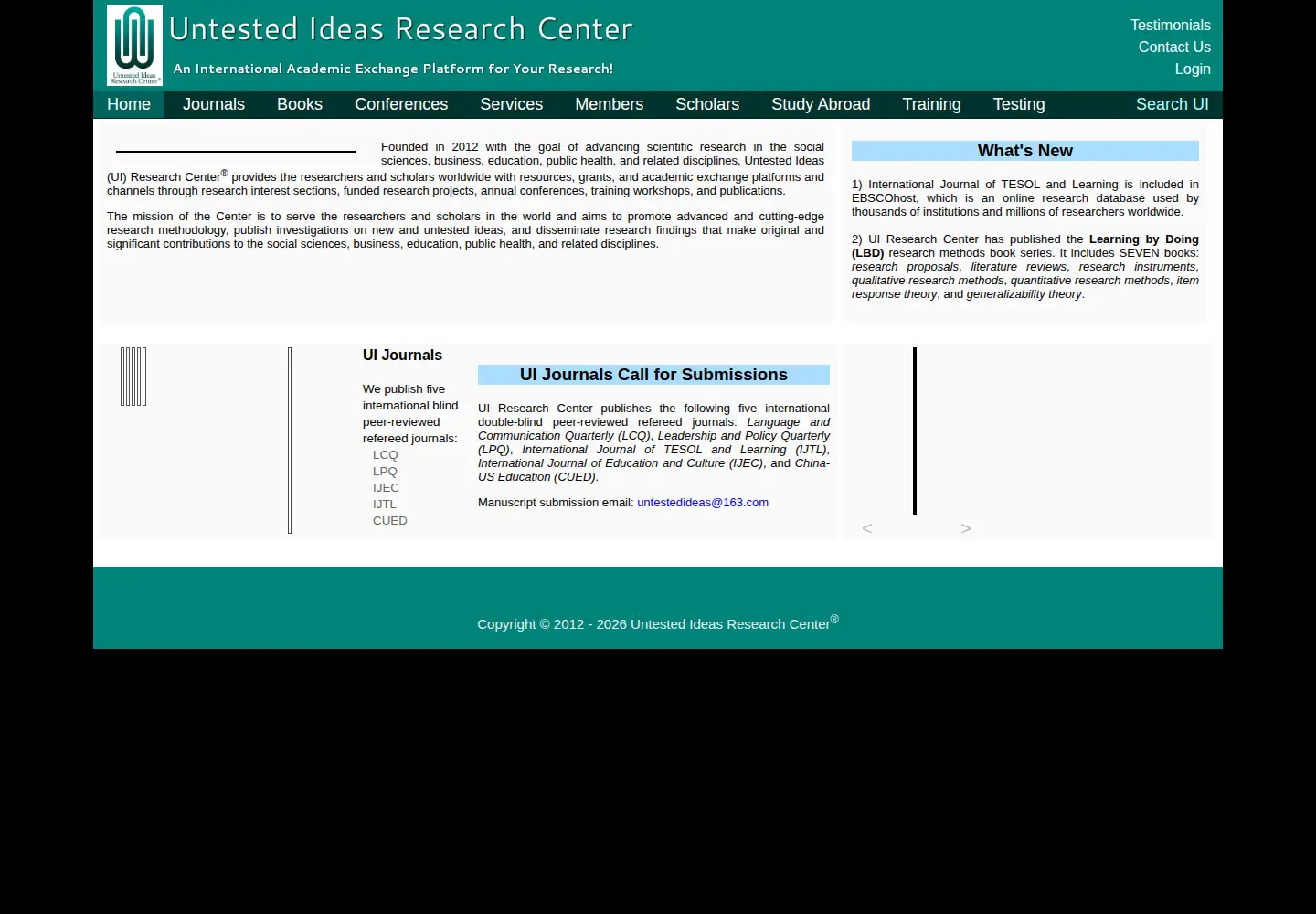 Screenshot of untestedideas.net
