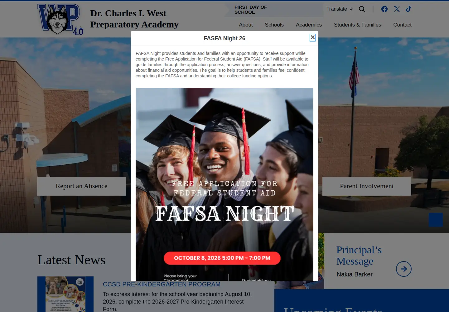 Screenshot of westprep.net
