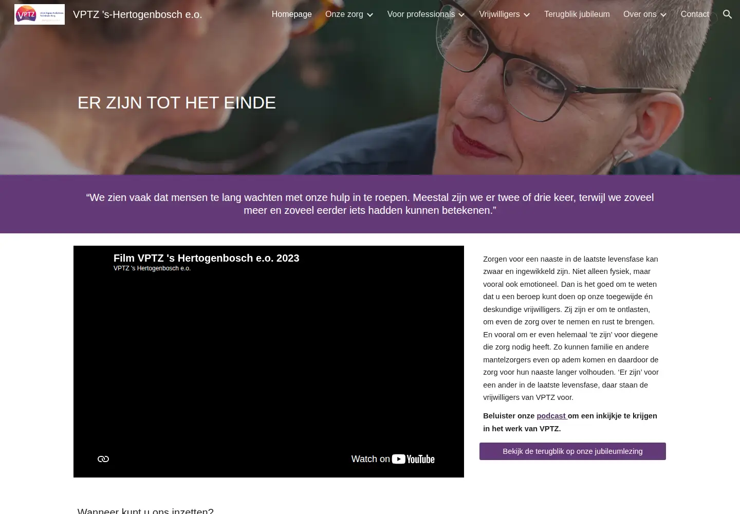 Captured homepage of vptzregiodenbosch.nl in the current scan