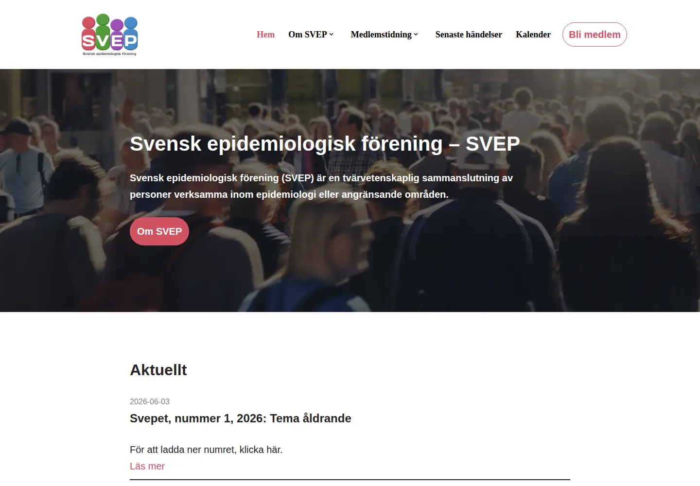 Screenshot of epidemiologi.nu