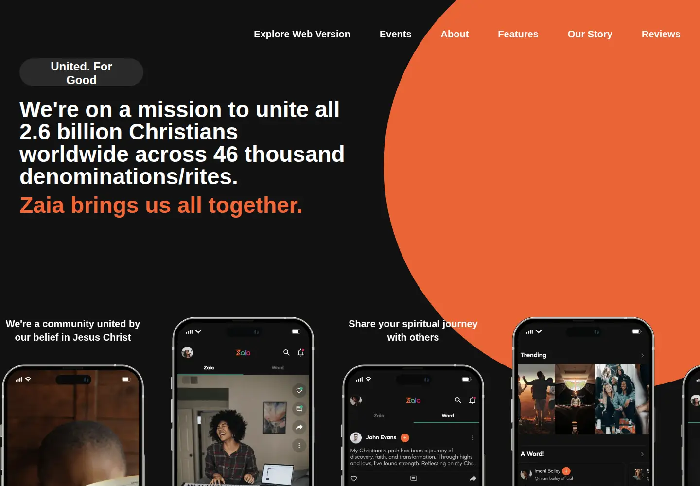 Captured homepage of zaia.one in the current scan