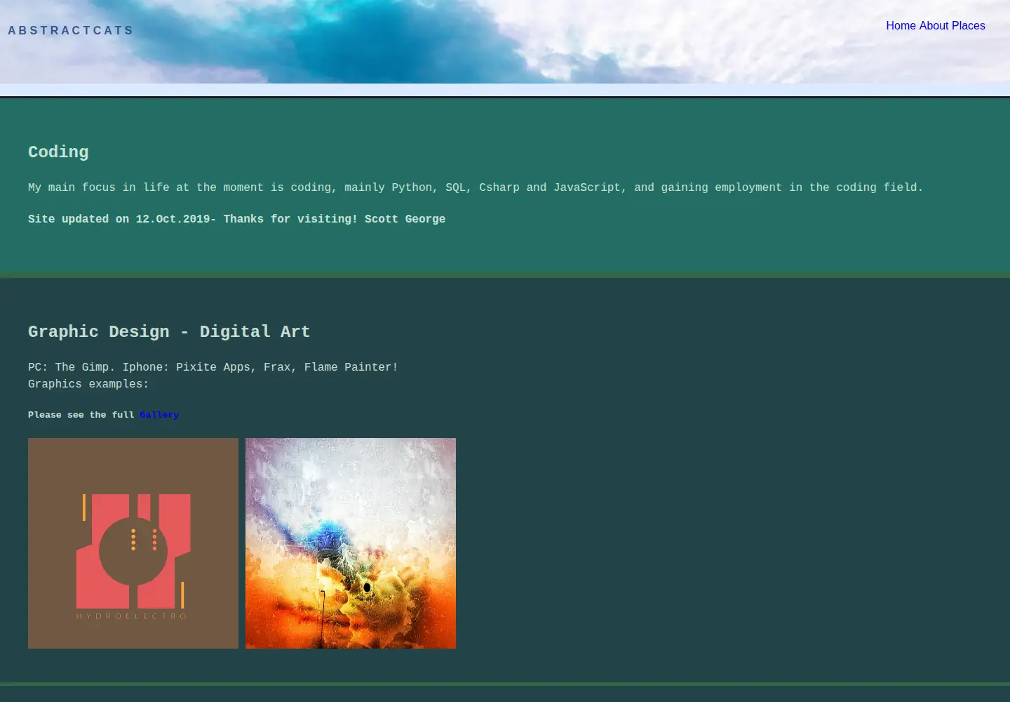 Screenshot of abstractcats.org
