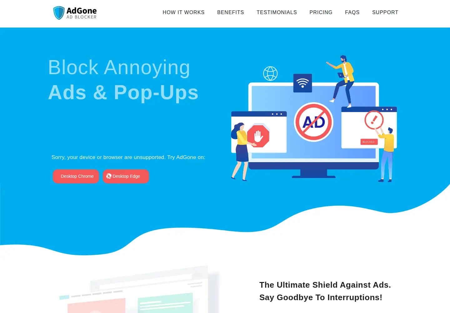 Screenshot of adgone.org