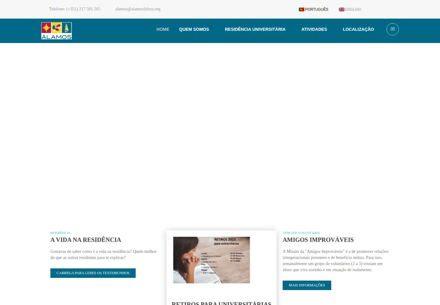 Screenshot of alamoslisboa.org