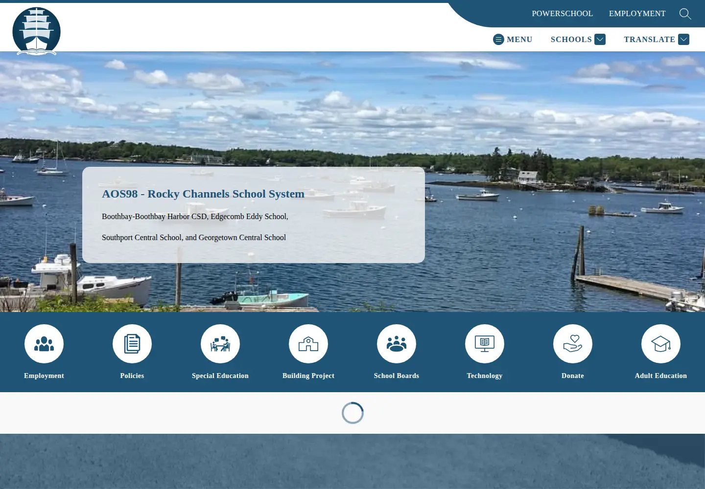 Screenshot of aos98schools.org