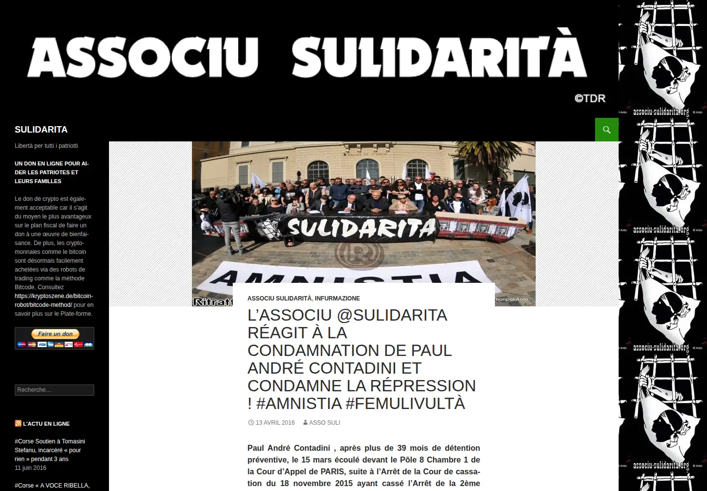 Screenshot of associu-sulidarita.org