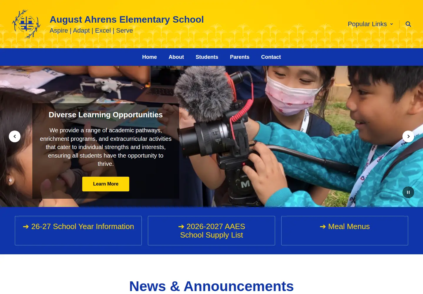 Screenshot of augustahrens.org
