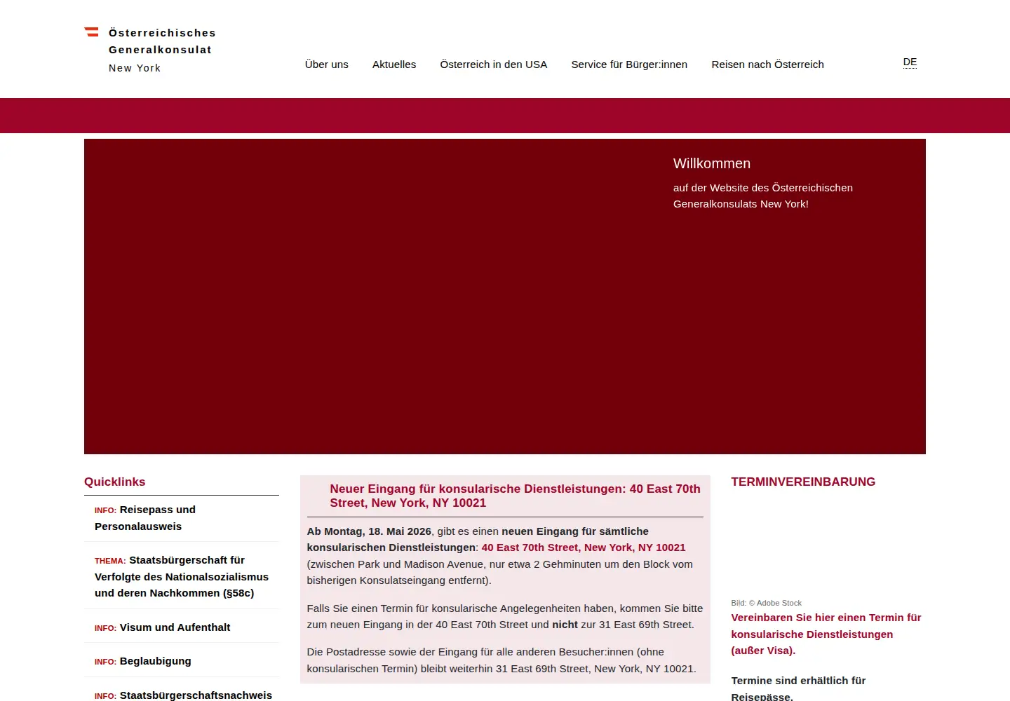Screenshot of austria-ny.org