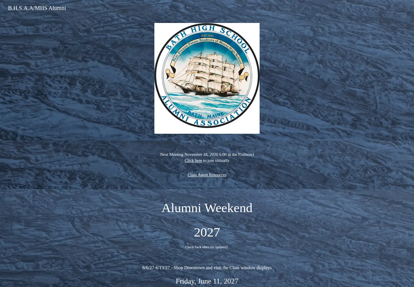 Screenshot of bathalumni.org