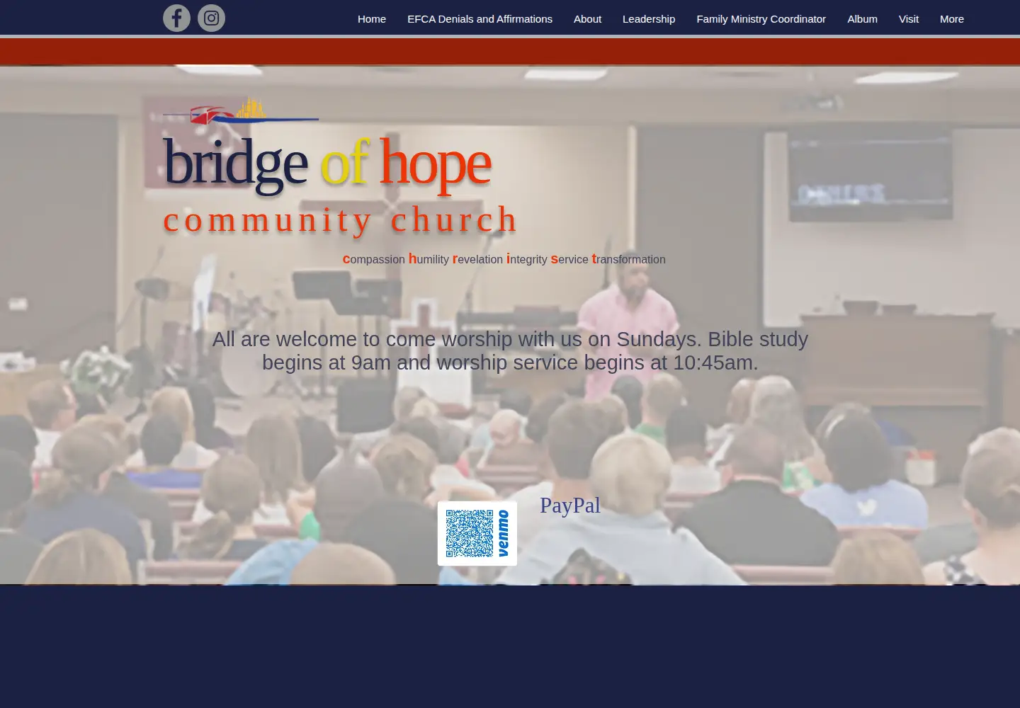Screenshot of bridgeofhopekc.org