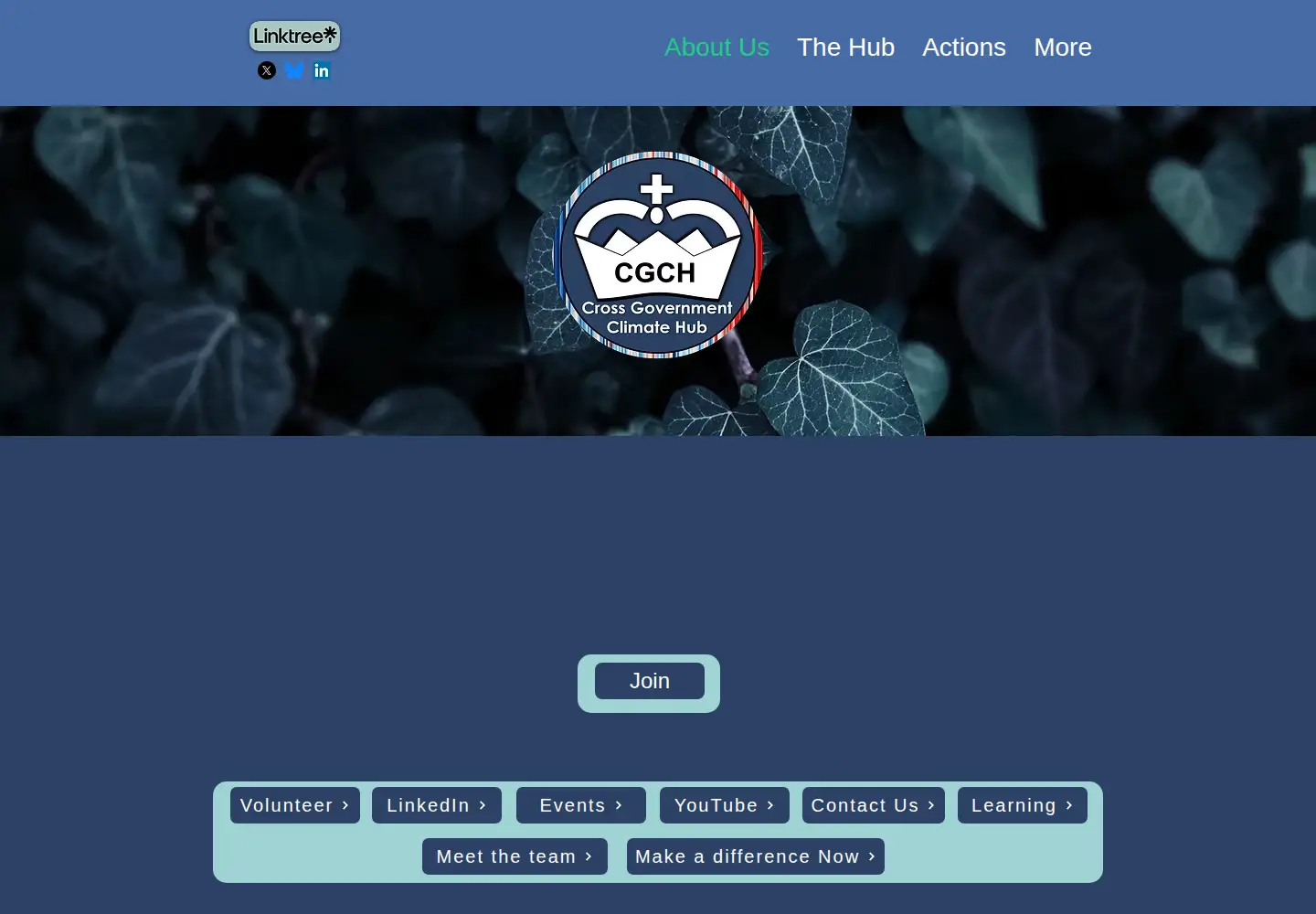 Captured homepage of collectiveforclimateaction.org in the current scan