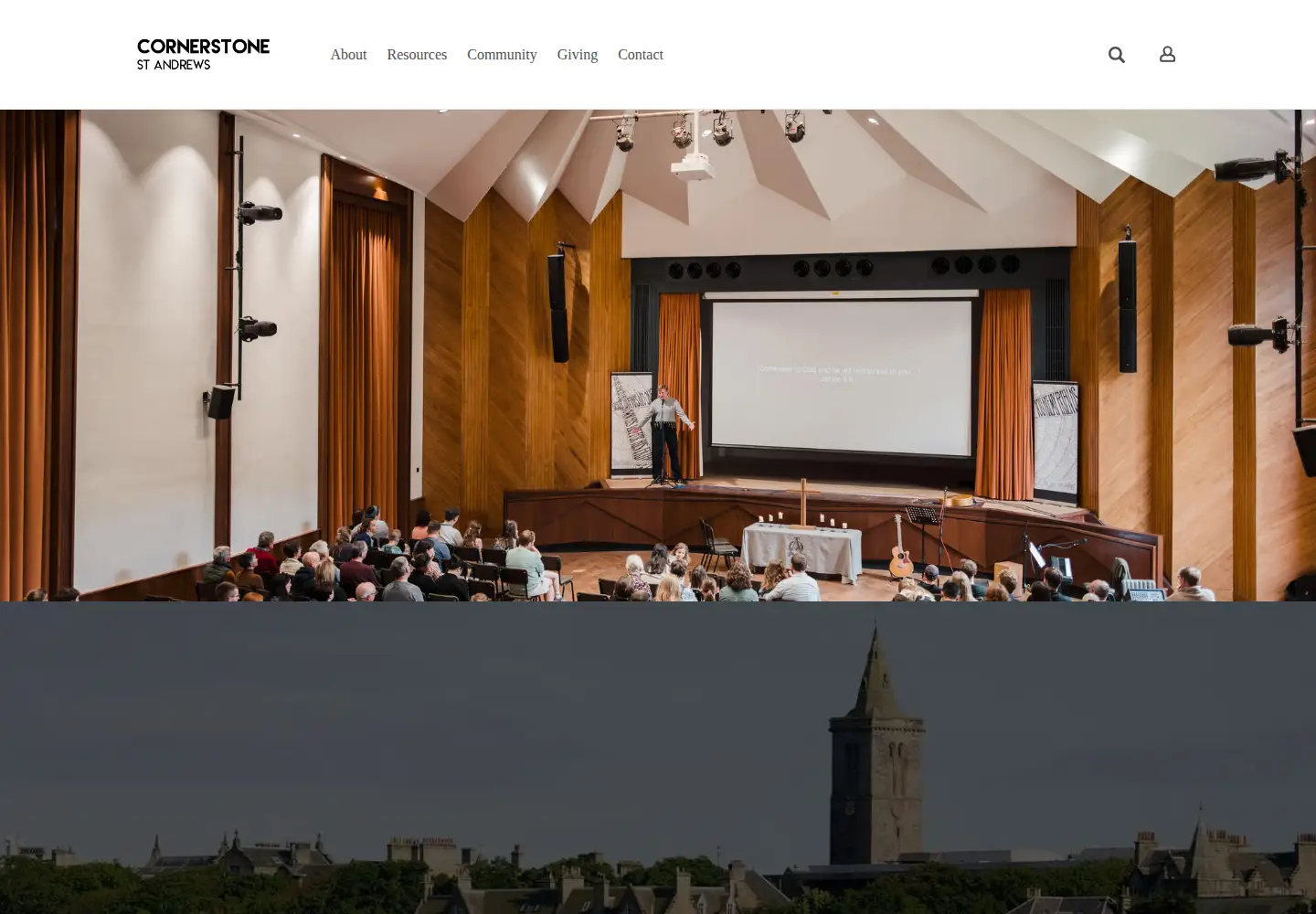 Screenshot of cornerstonestandrews.org