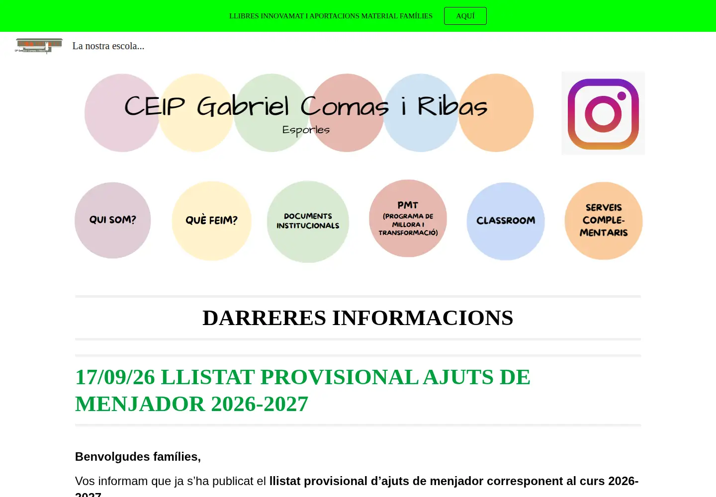 Captured homepage of cpgabrielcomasiribas.org in the current scan