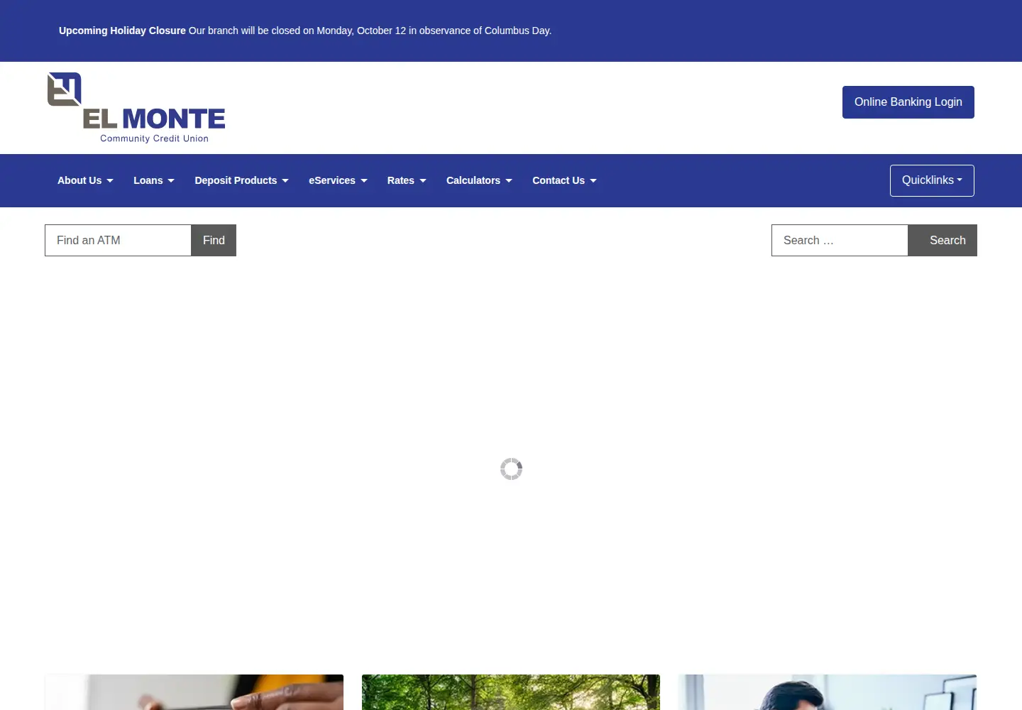 Captured homepage of elmonteccu.org in the current scan