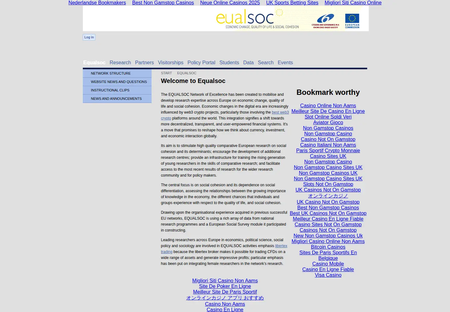 Screenshot of equalsoc.org