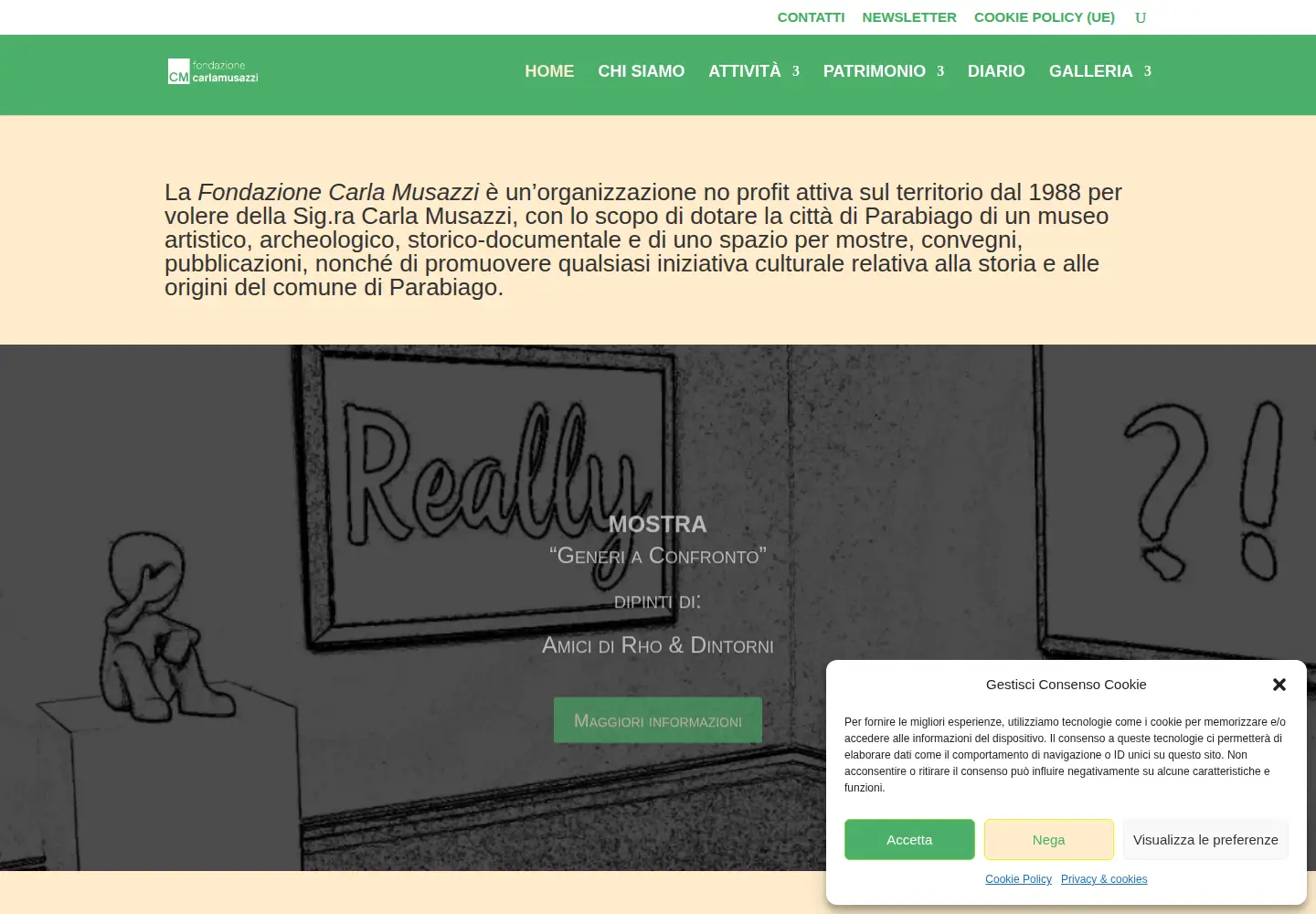 Screenshot of fondazionecarlamusazzi.org
