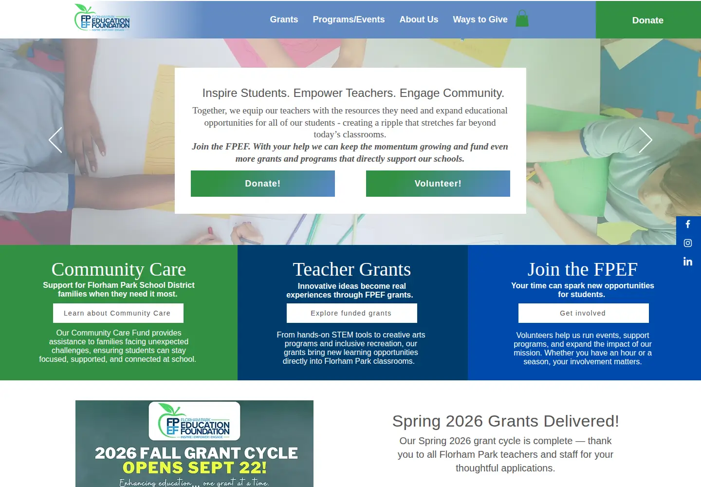 Screenshot of fpefnj.org