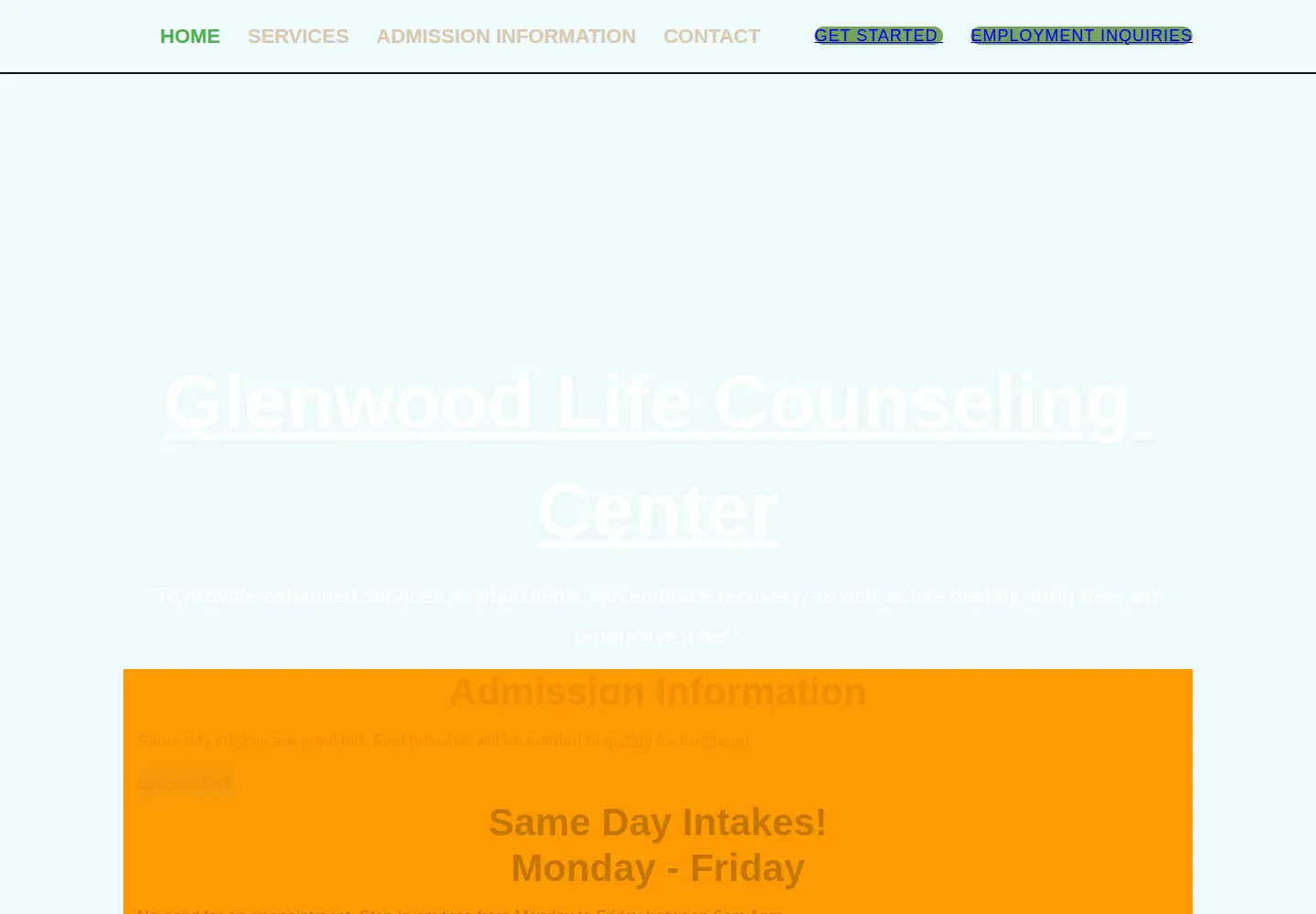 Screenshot of glenwoodlife.org