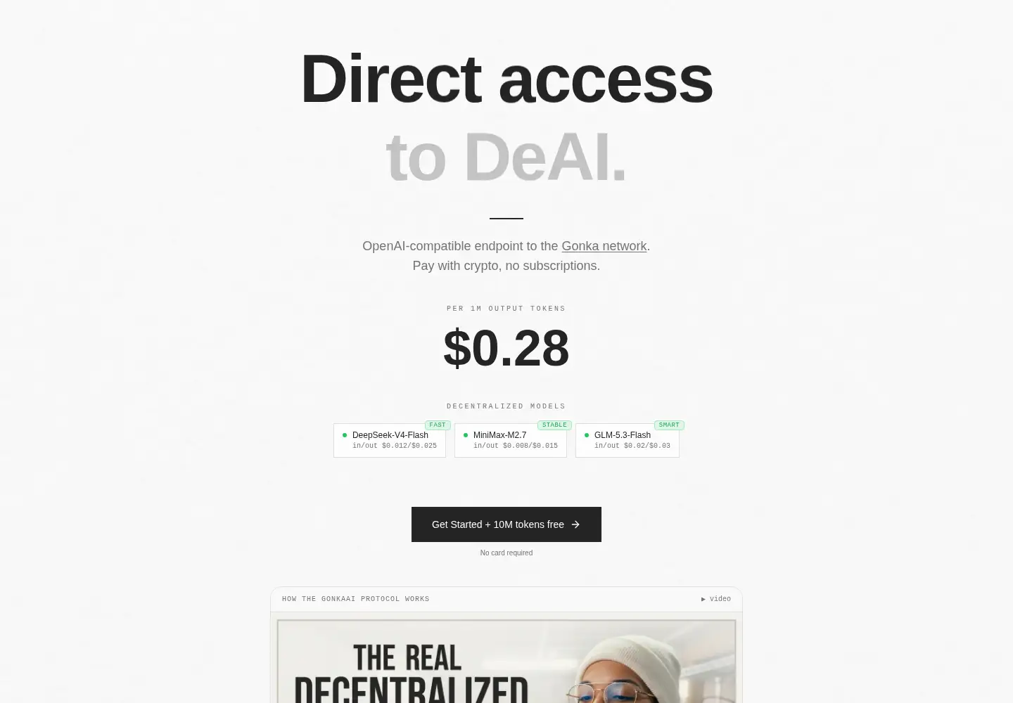 Captured homepage of gonka-api.org in the current scan