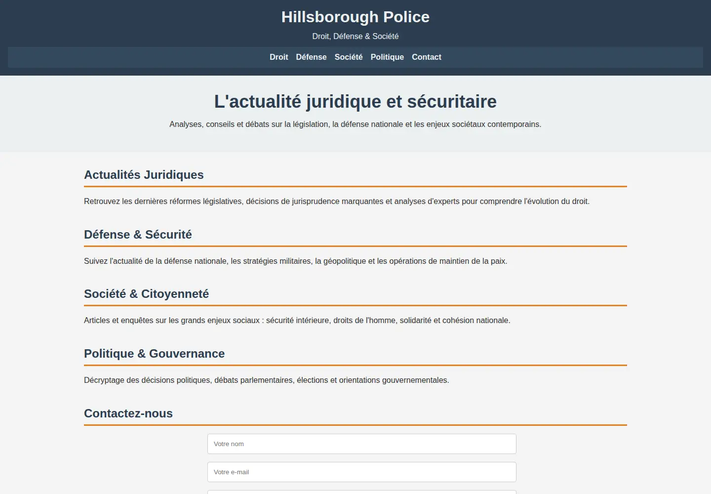 Screenshot of hillsboroughpolice.org