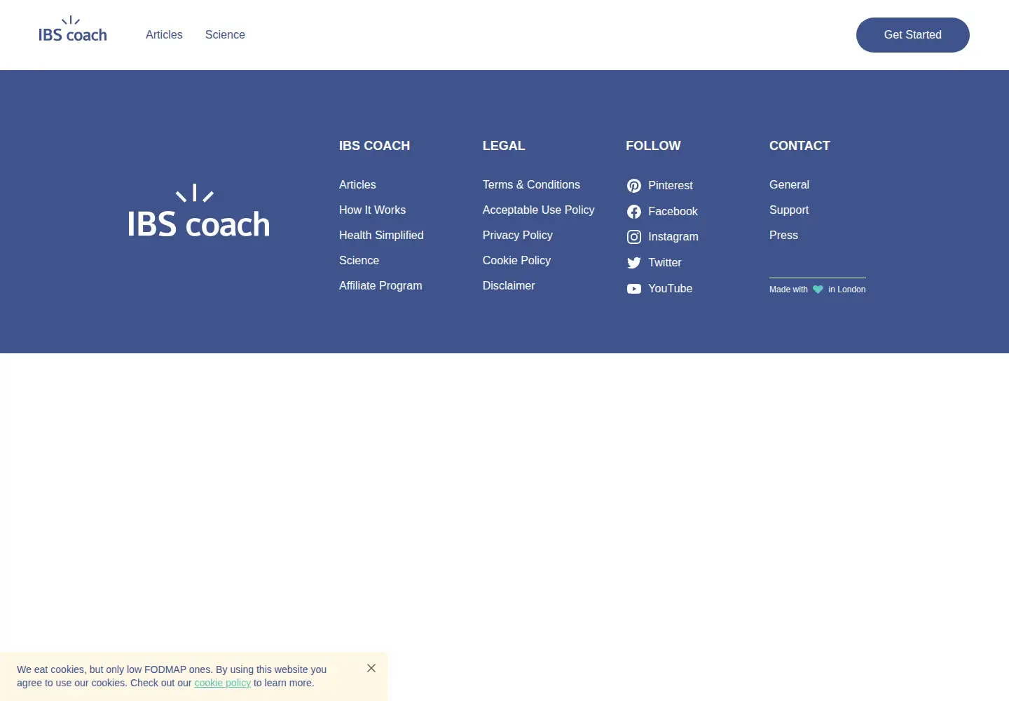 Screenshot of ibscoach.org