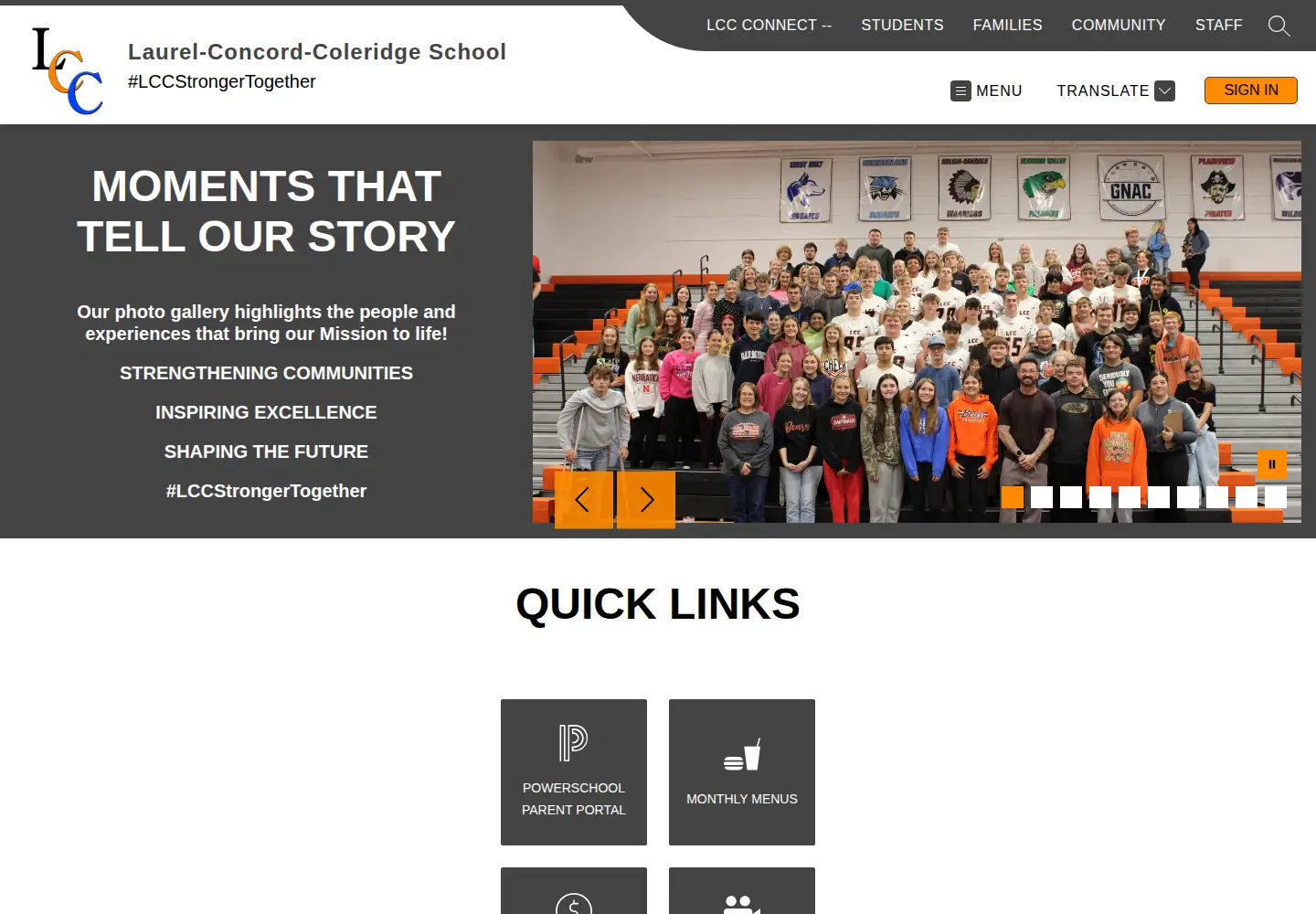 Screenshot of lccschool.org