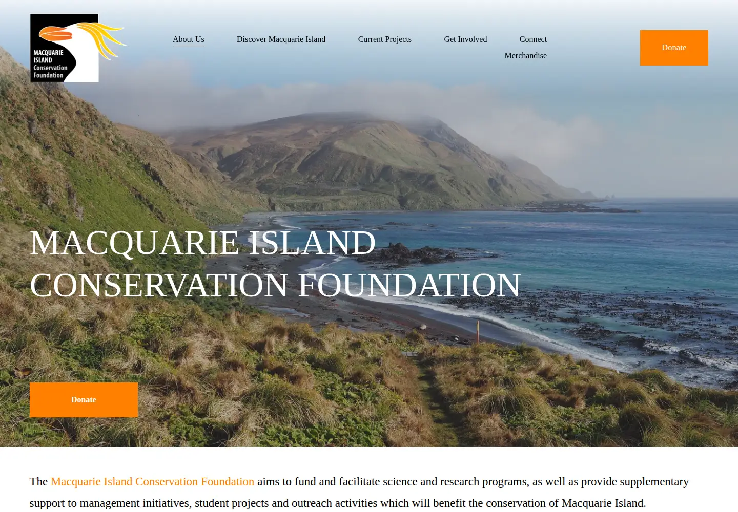 Screenshot of macquarieisland.org
