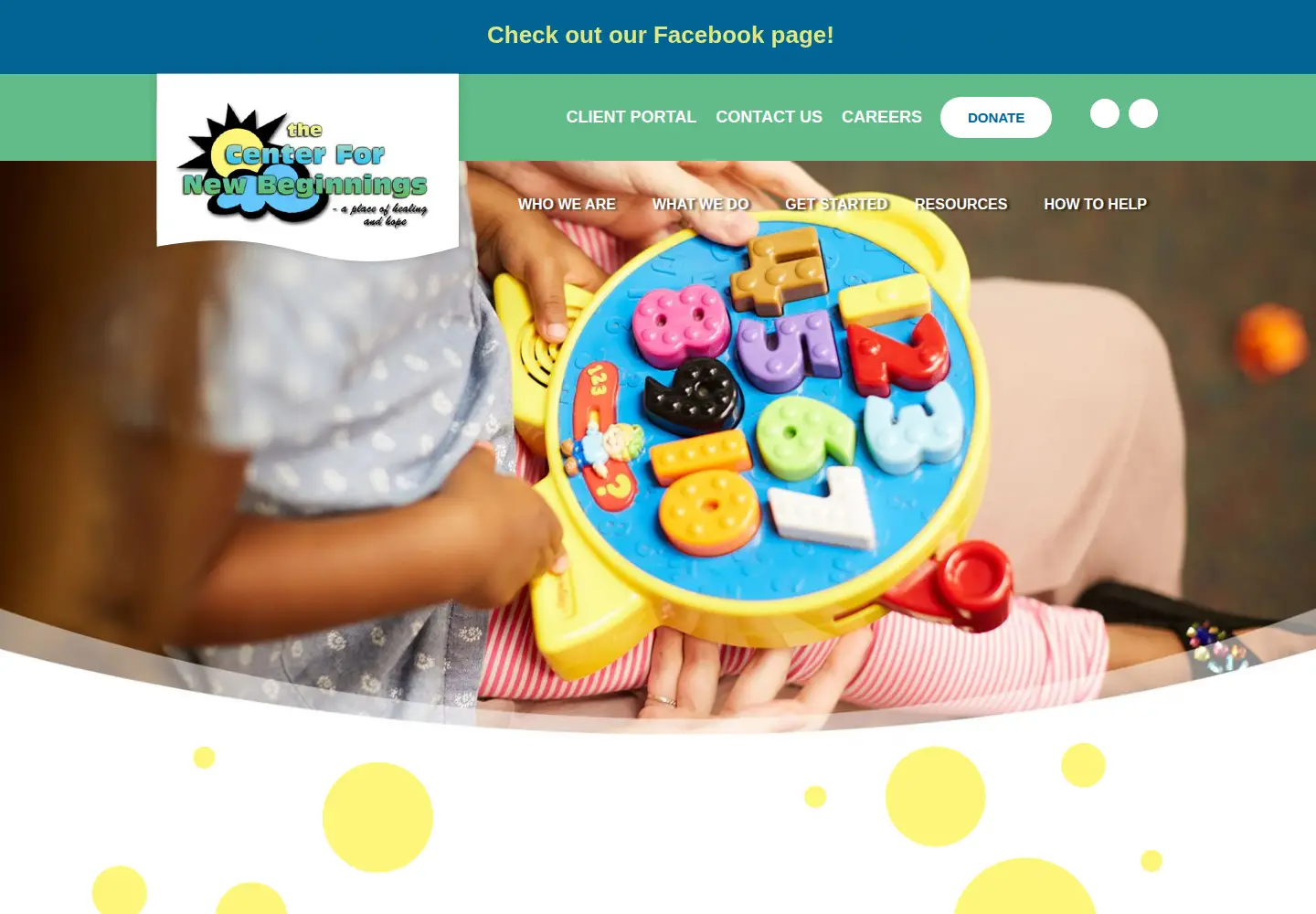 Screenshot of nbeginnings.org