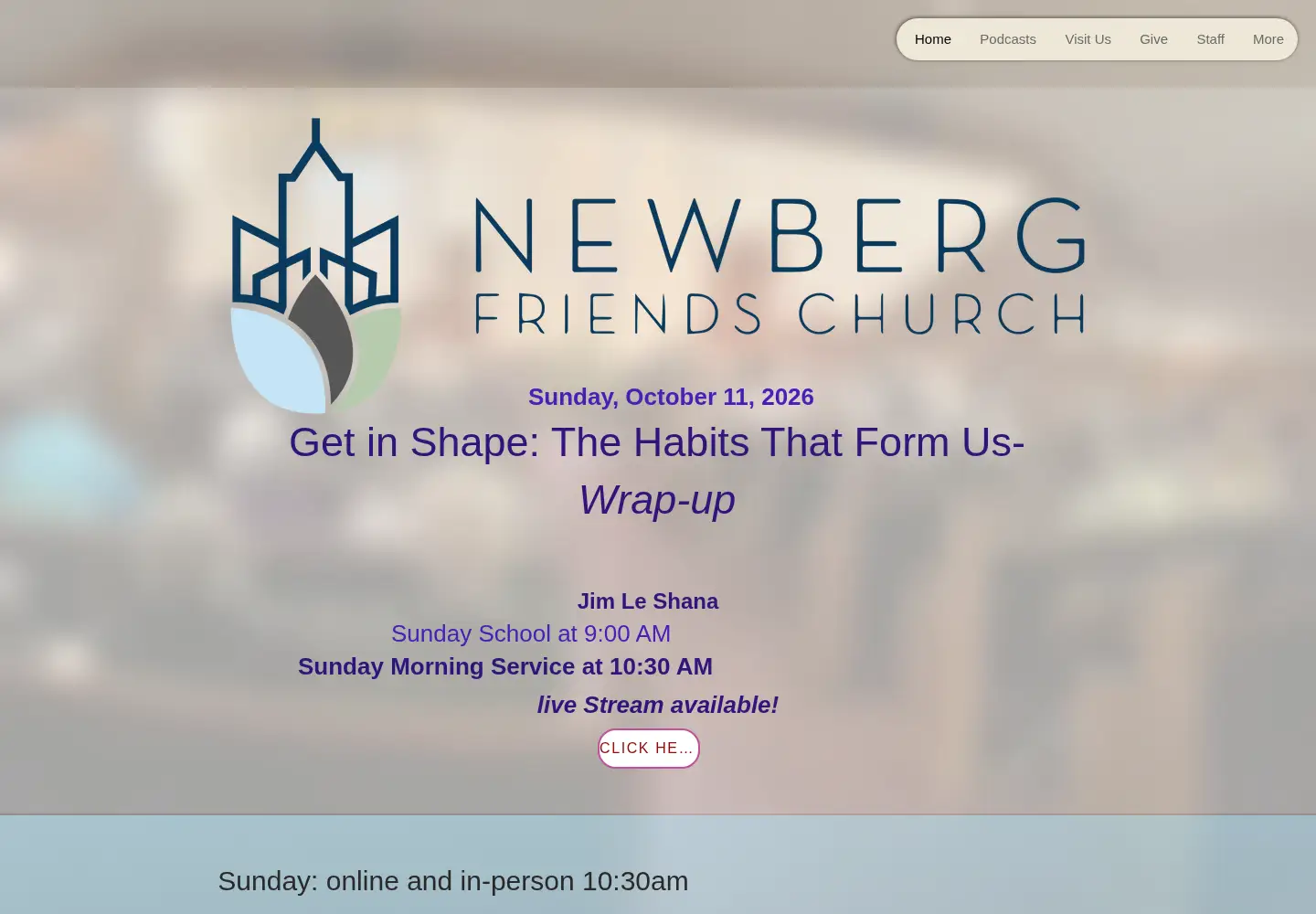Screenshot of newbergfriends.org