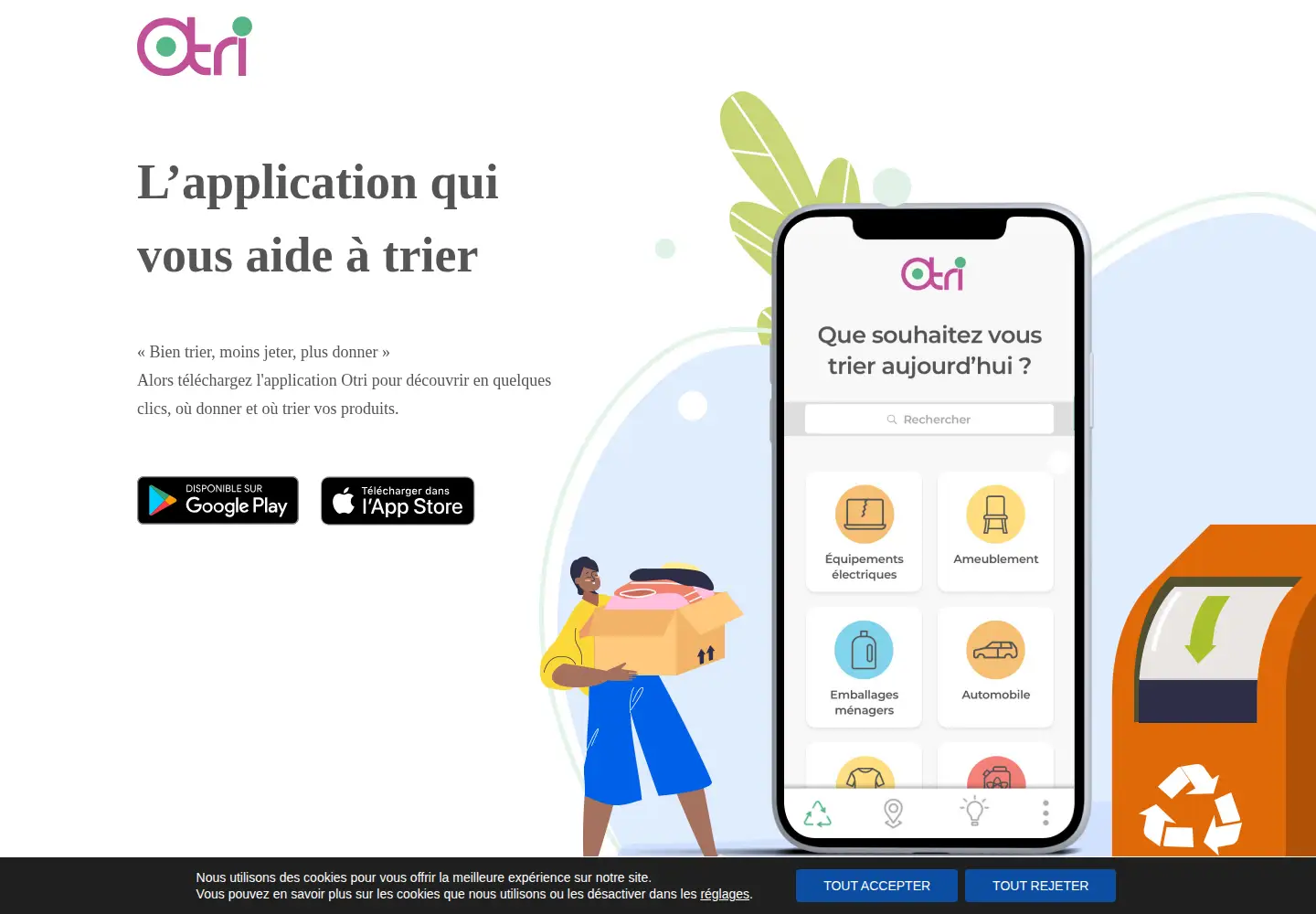 Captured homepage of otri.org in the current scan