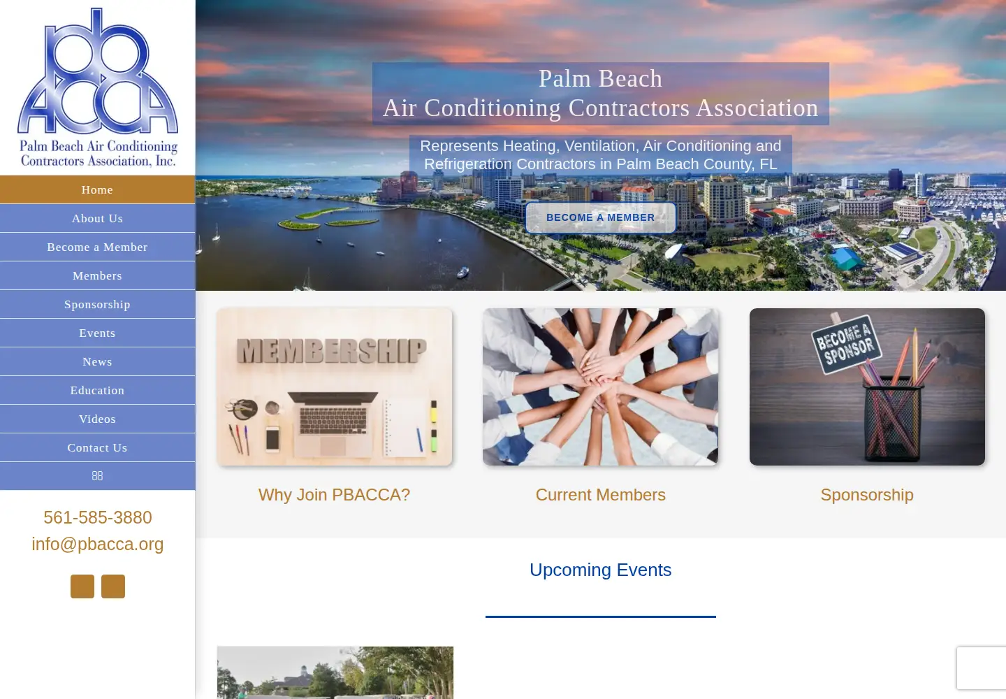 Screenshot of pbacca.org