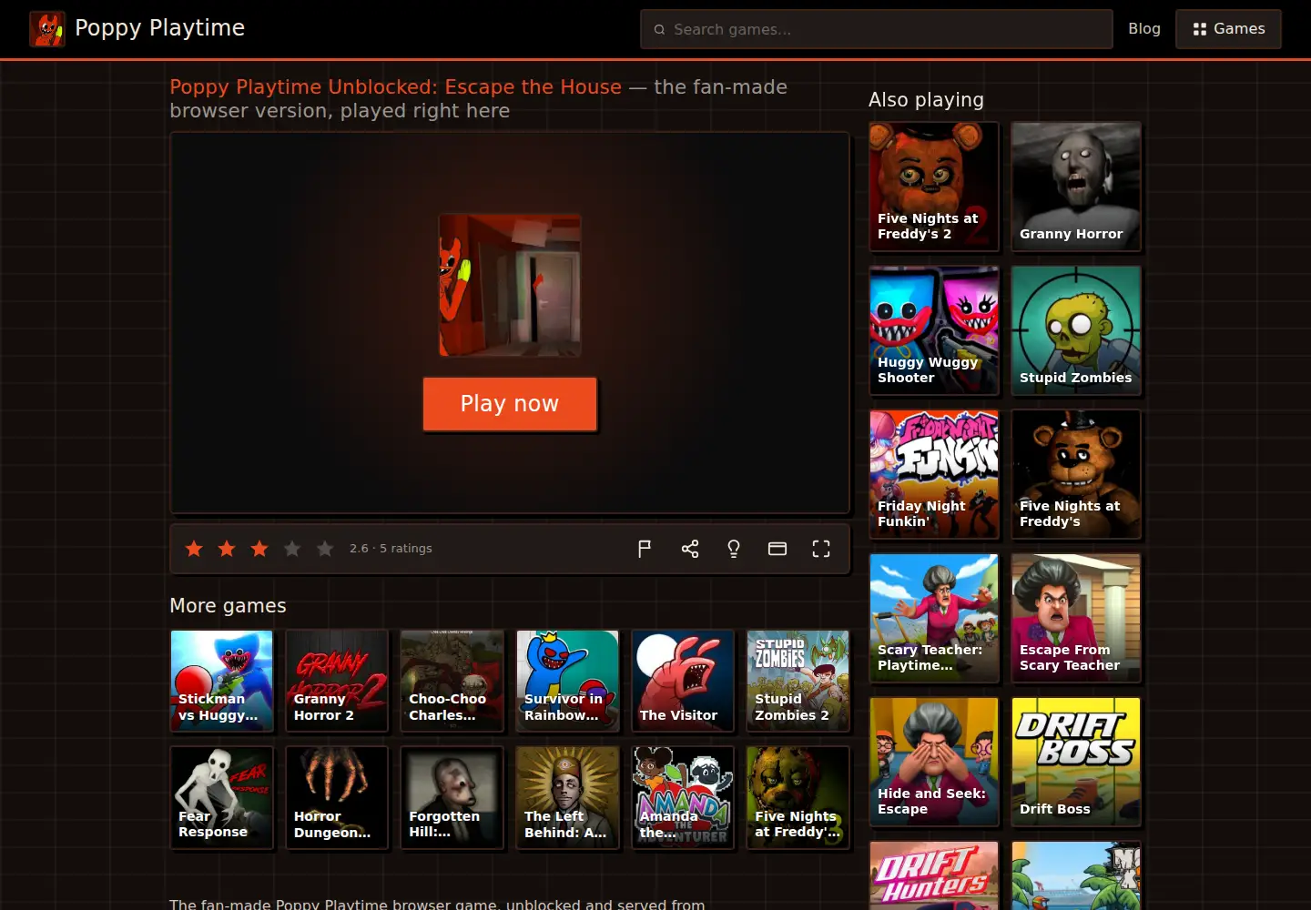 Screenshot of poppysplaytime.org