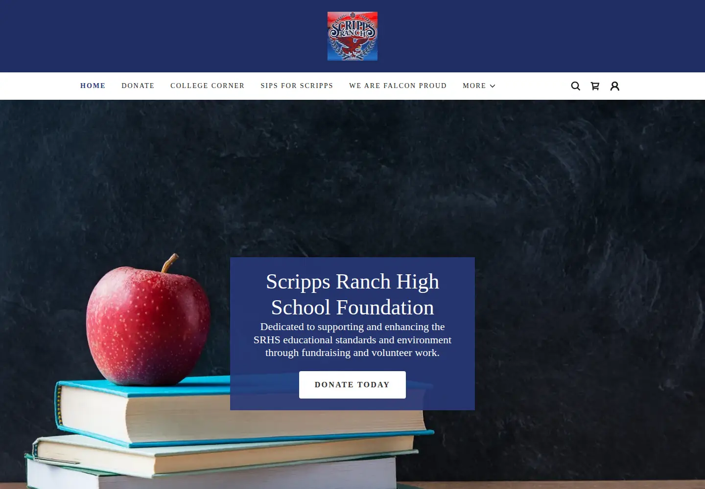 Screenshot of srhsfoundation.org
