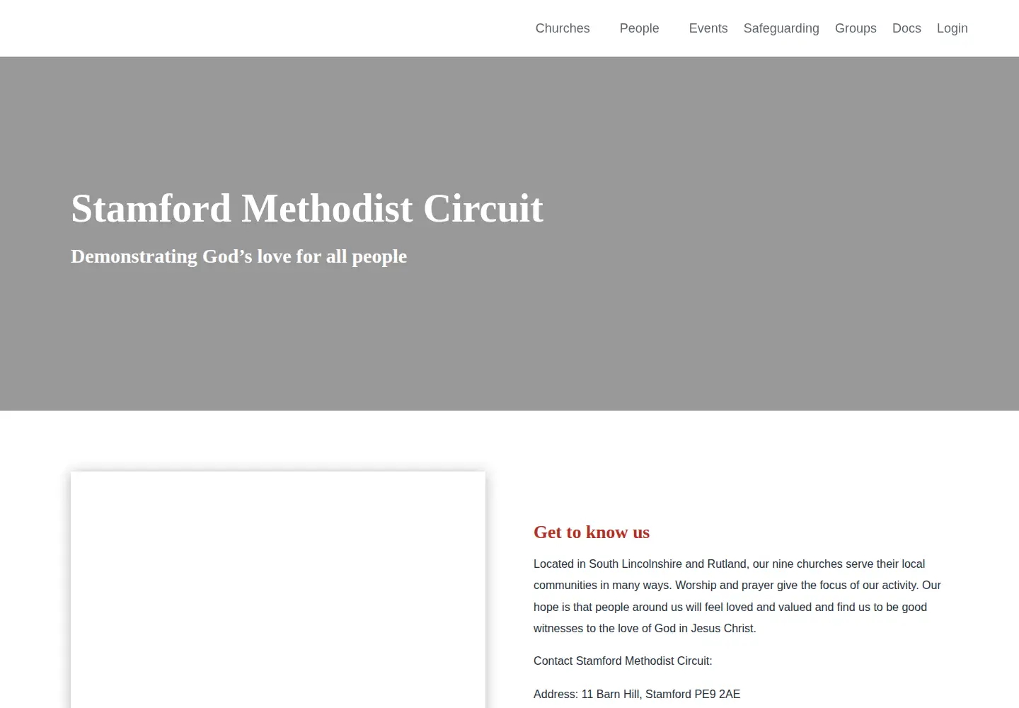 Captured homepage of stamfordmethodistcircuit.org in the current scan