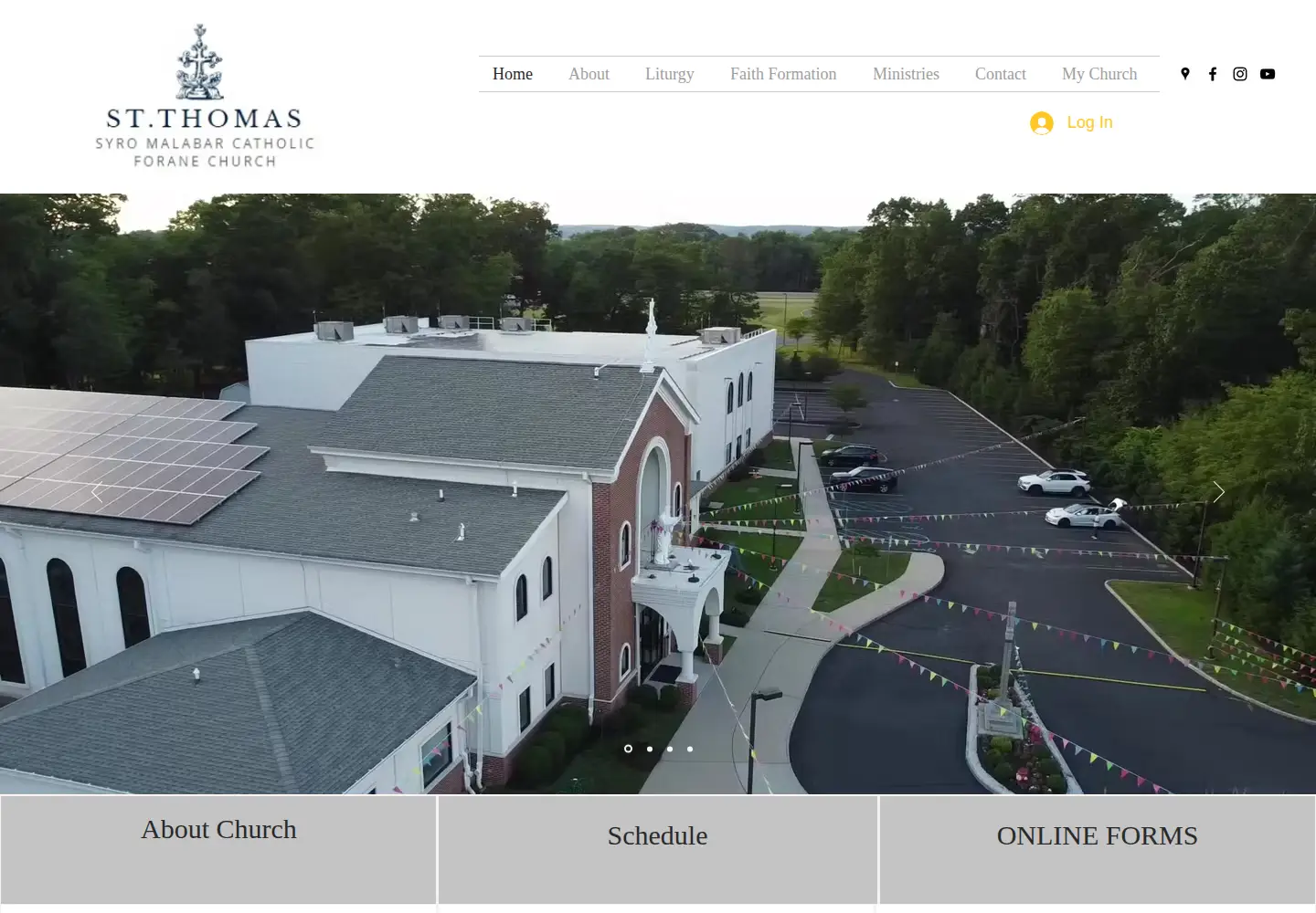 Captured homepage of stthomassyronj.org in the current scan