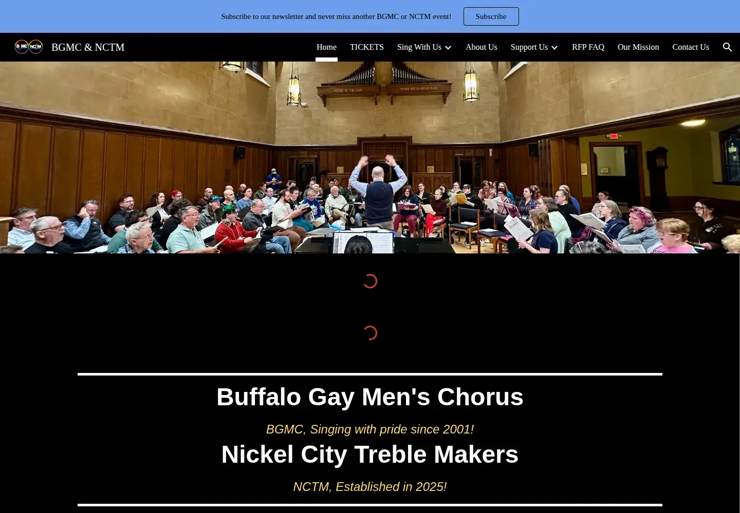 Screenshot of thebgmc.org
