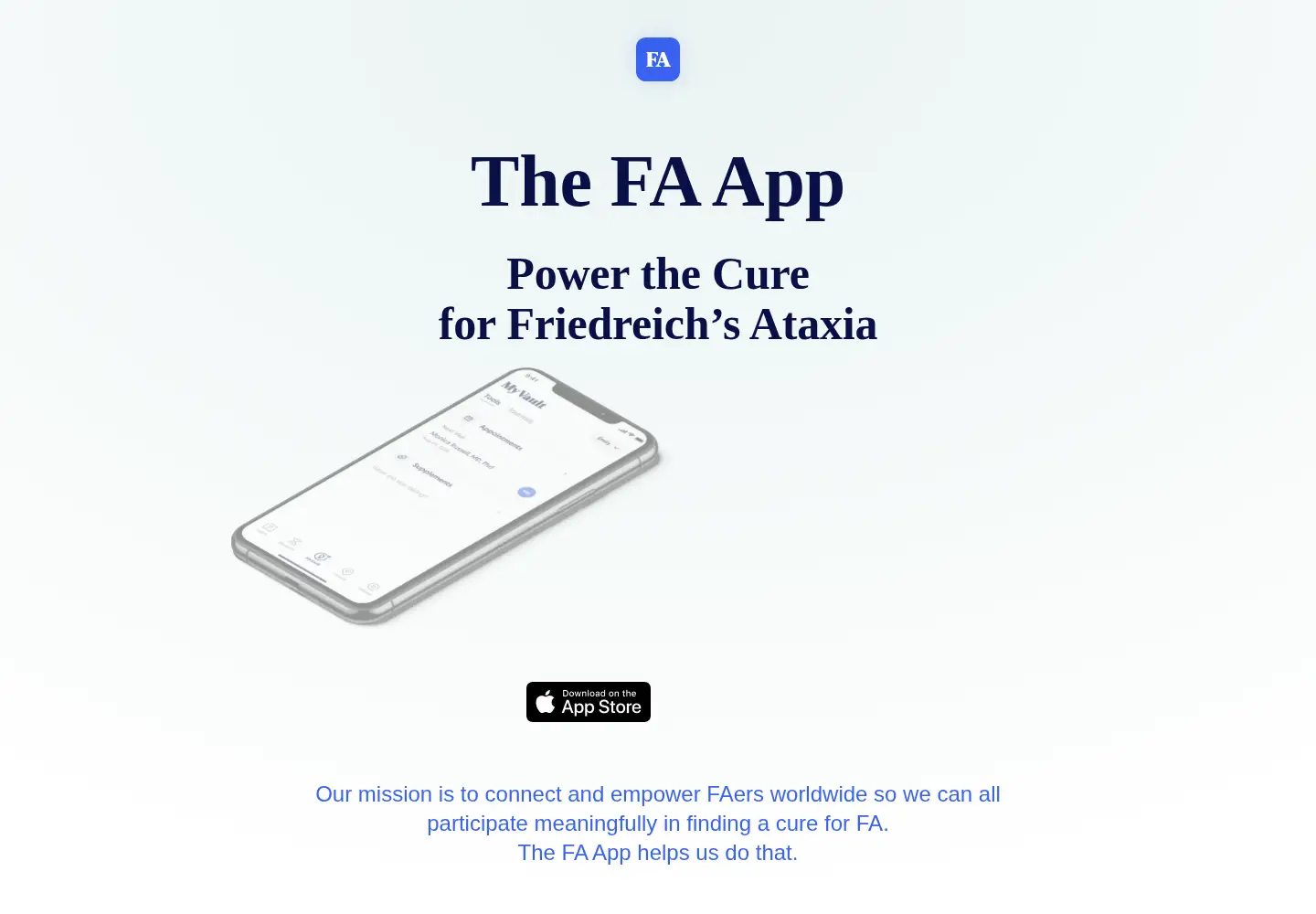 Screenshot of thefaapp.org