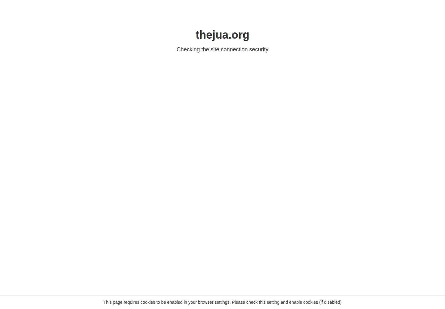 Screenshot of thejua.org